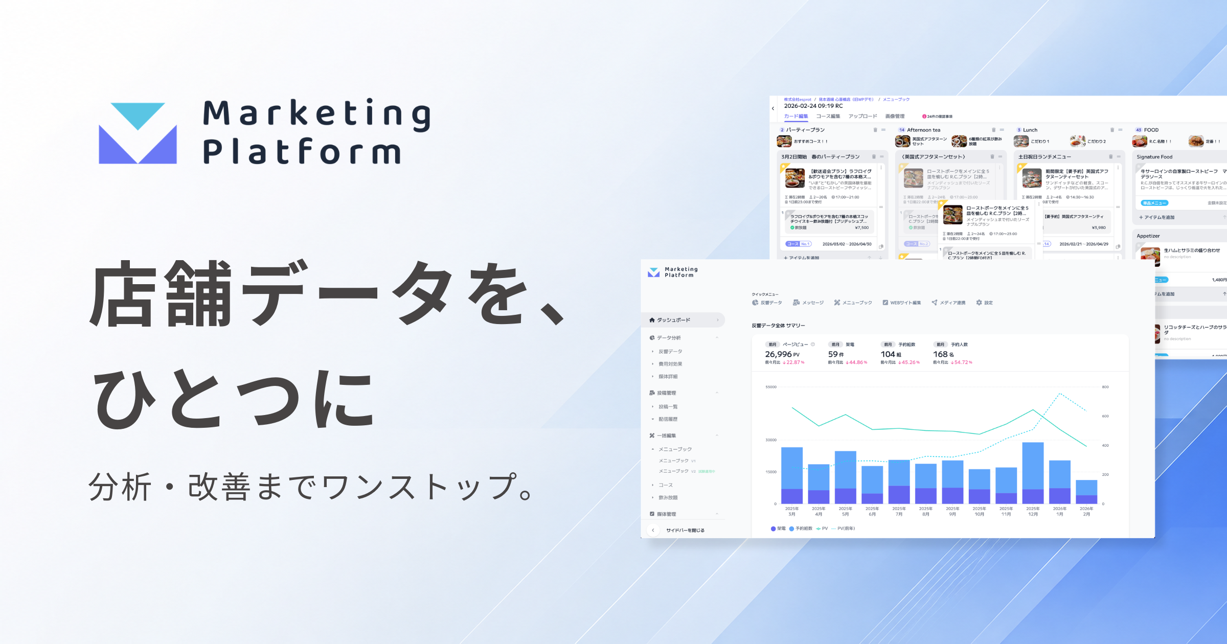 Marketing Platform の画面イメージ